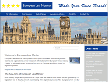 Tablet Screenshot of europeanlawmonitor.org